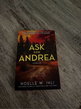 Ask for Andrea by Noelle W. Ihli - Dark Red & Orange Thriller Paperback